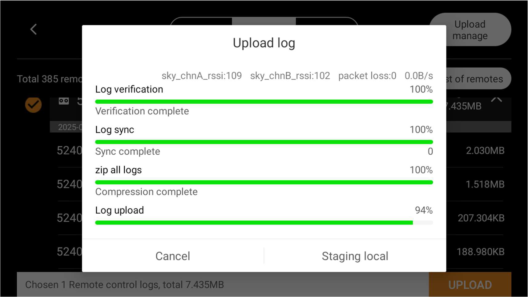Log Upload and Firmware Upgrade | Raptor Dynamic