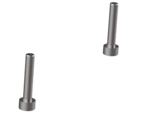 [126-000397] M3*16 Stainless steel cup head hexagonal knurled machine screw 